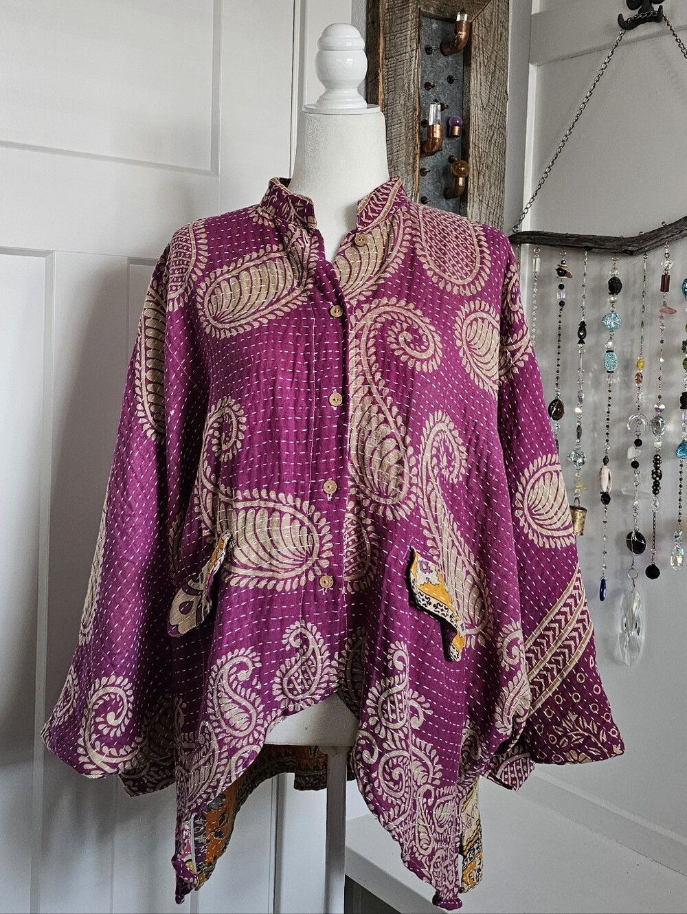 Kantha Bae Free To Be Reversible Free Size Jacket Top KB01